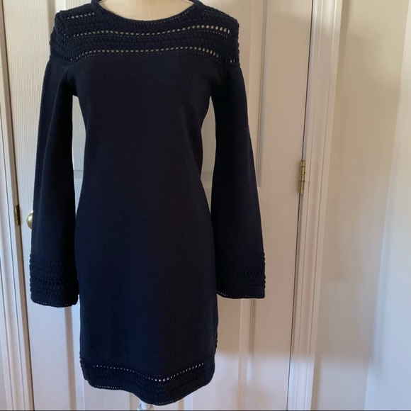 NWT Navy Banana Republic Sweater Dress, Size Small - Picture 1 of 15